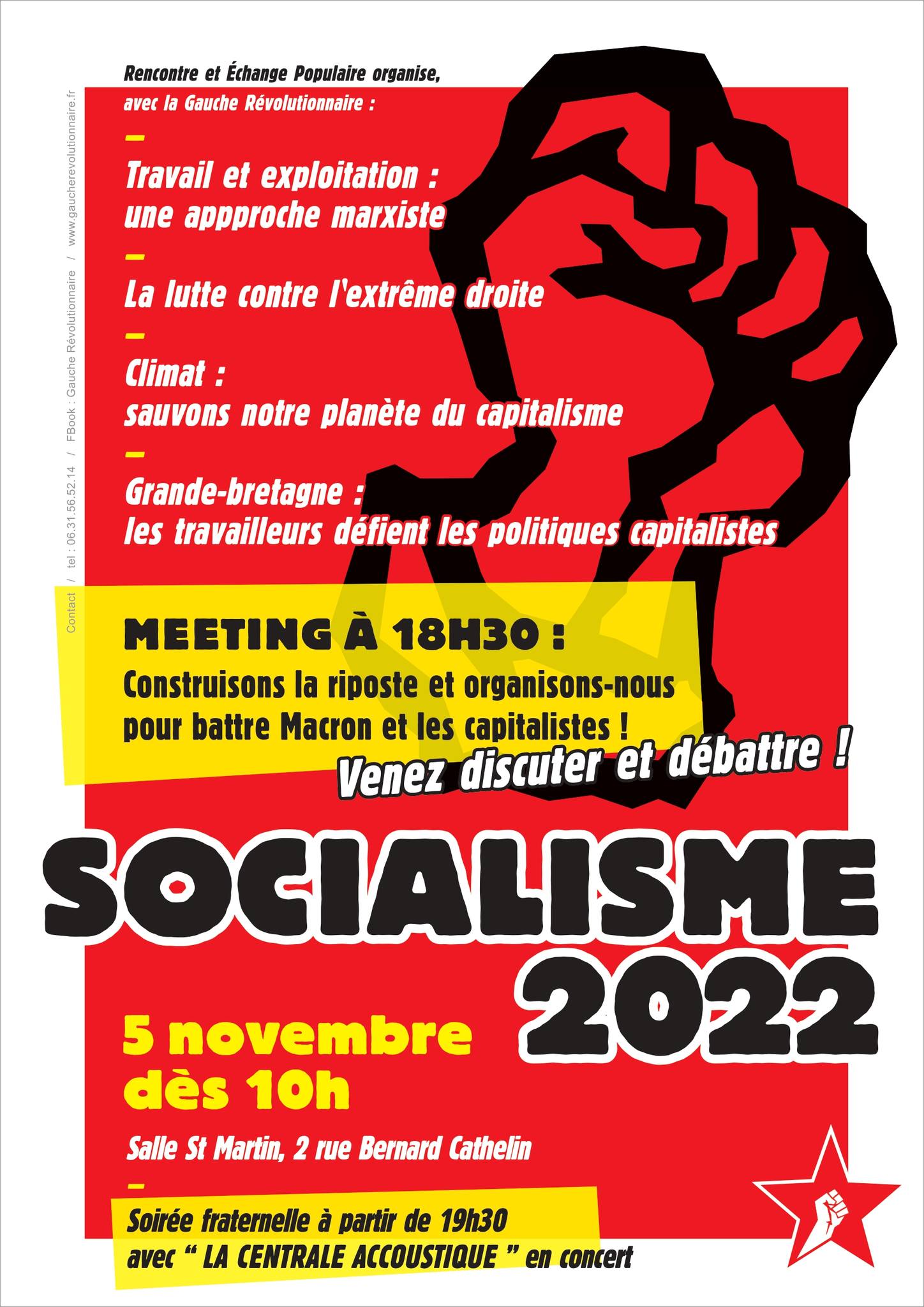 , Actu socialisme: Ouvrier socialiste Nov 2022
